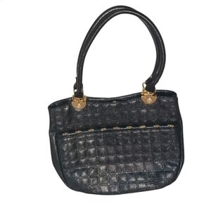 Antonio Melani Shoulder Bag Black leather golden hardware Like new